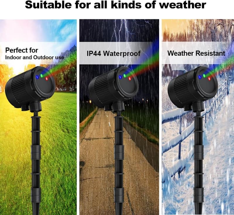 Christmas Outdoor Laser Projector Lights with Remote