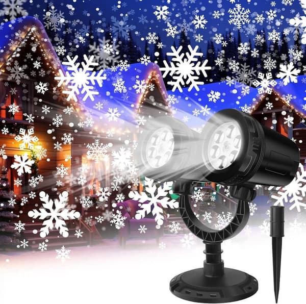 Outdoor Snowflake Projector Lights - IP65 Waterproof, LED Garden Decor