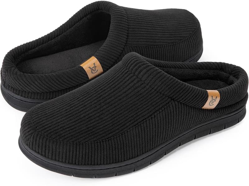 Men's Memory Foam Moccasin Slippers - Soft & Durable