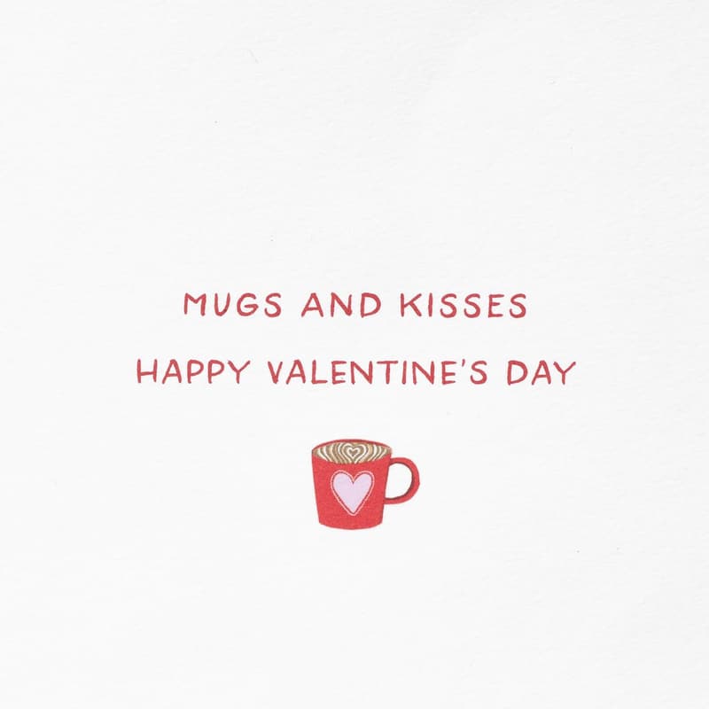 Valentine's Day Papyrus Card – Mugs and Kisses Design