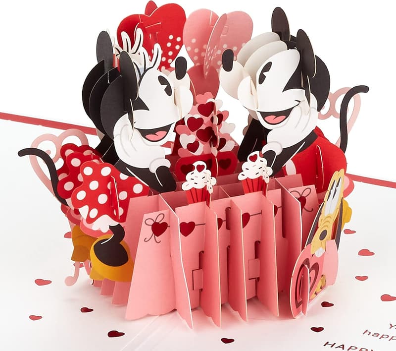 Valentine's Day Pop-Up Card - Mickey & Minnie for Couples