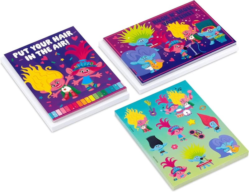 Kids' Valentine's Day Card Assortment with Stickers (24-Pack)