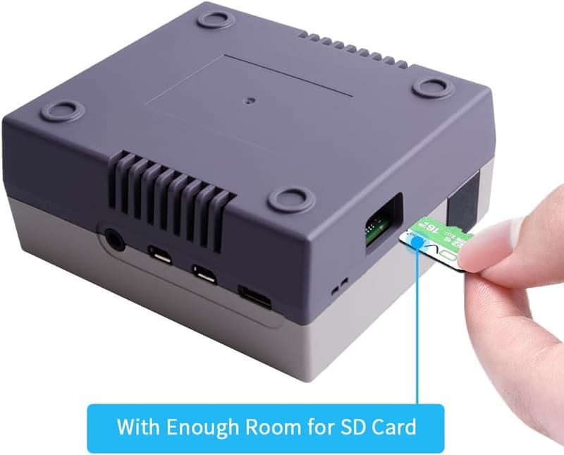 Raspberry Pi 4 Retro Gaming Case with Cooling Fan & Heatsink