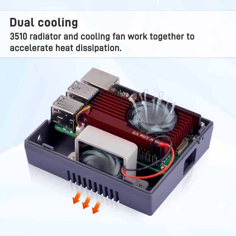 Raspberry Pi 5 Armor Lite Case with Active Cooler