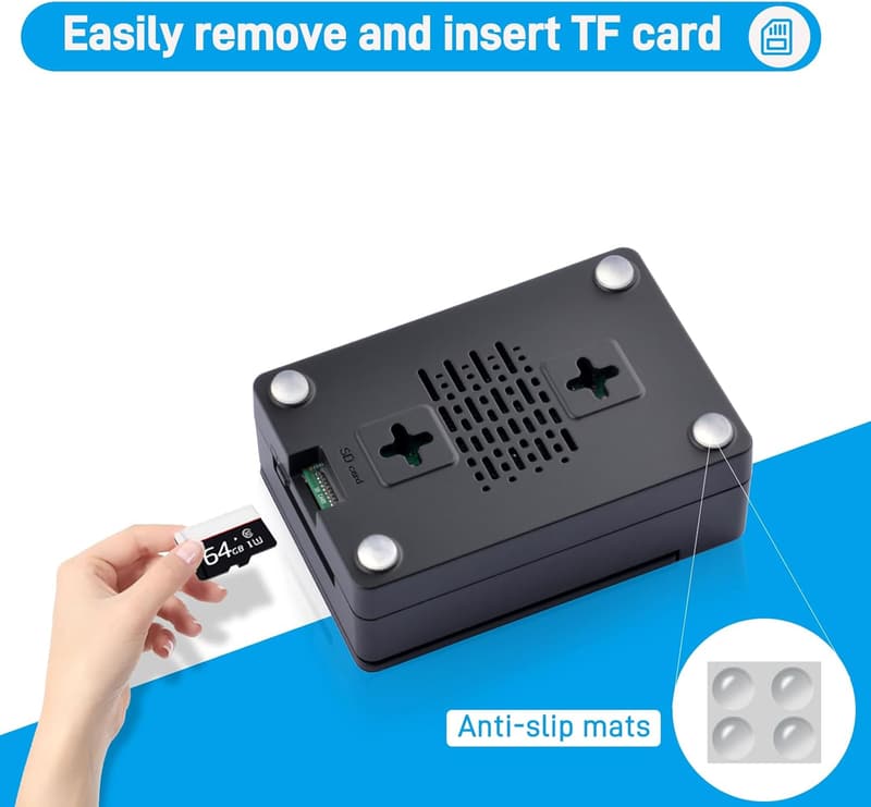 Raspberry Pi 5 ABS Case with Armor Lite Cooler & Heatsink