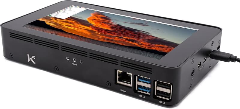 Raspberry Pi 4B Aluminium Case with Touch Screen Compatibility