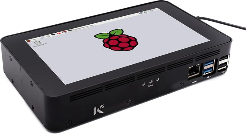 Raspberry Pi 4B Aluminium Case with Touch Screen Compatibility