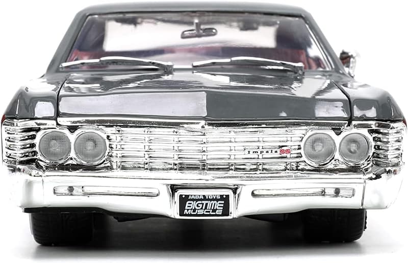 1967 Chevy Impala SS Gray/Burgundy Die-cast Car Model