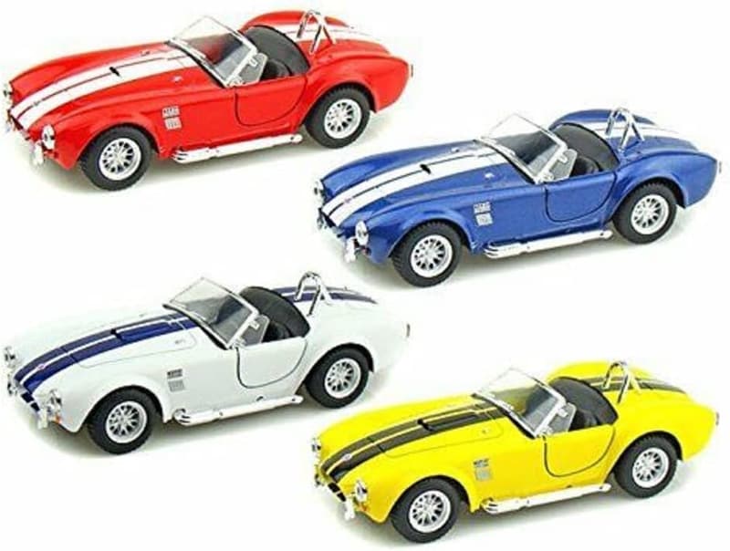 1965 Shelby Cobra Diecast Cars Set of 4 Colors