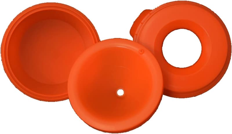 Non-Spill Travel Water Bowl - 44oz, Made in USA (Orange)