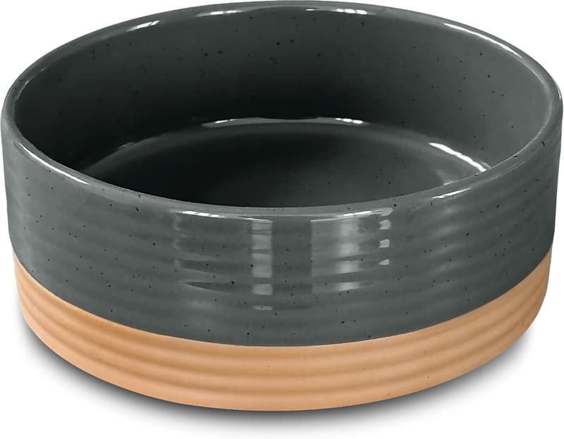 Medium Ceramic Pet Bowl - 28oz Food/Water Dish for Dogs & Cats