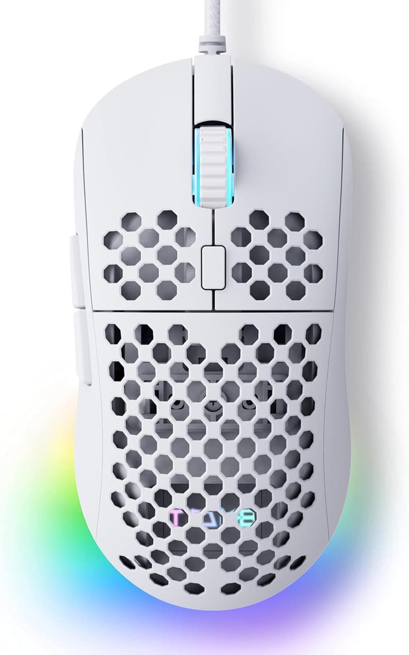 TMKB Falcon M1SE Ultralight Gaming Mouse - 12800DPI, RGB, Ergonomic