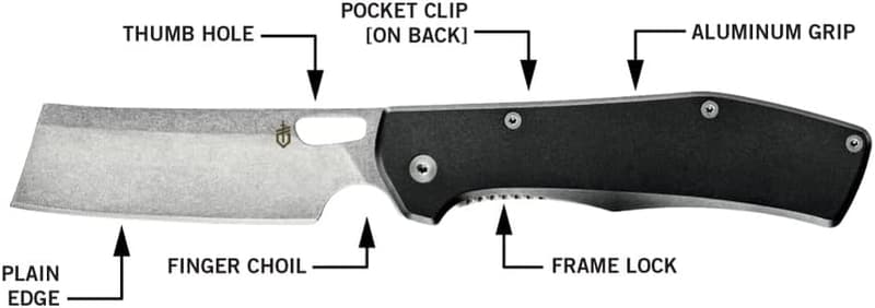 Gerber Gear Flatiron Folding Cleaver Pocket Knife