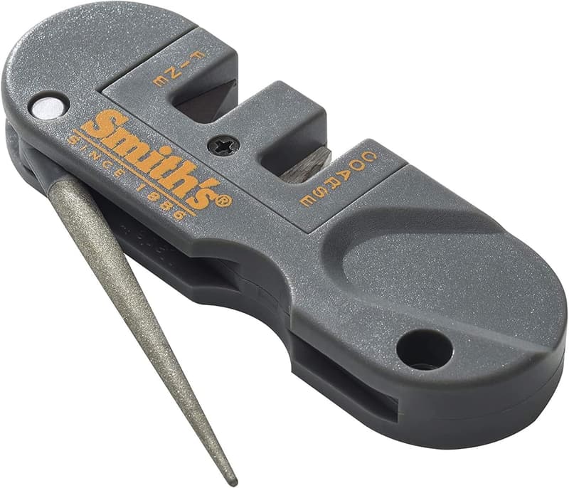 Compact Multiuse Pocket Knife Sharpener with Diamond Coating