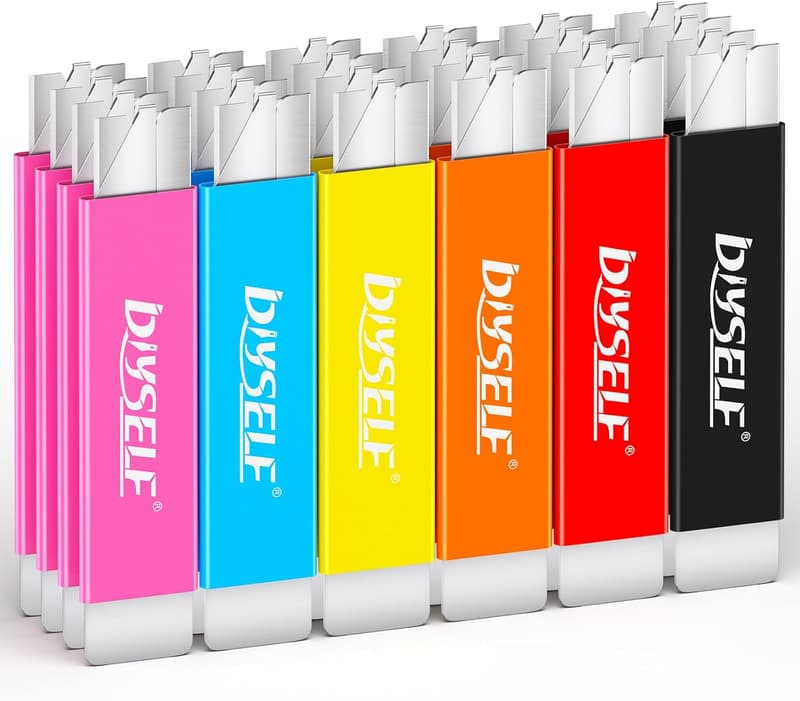 Retractable Box Cutter Utility Knife - 24 Pack Set