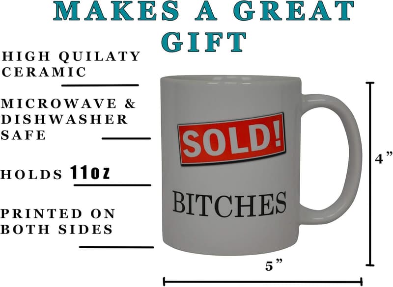 Funny Realtor Coffee Mug for Real Estate Agents and Office Workers