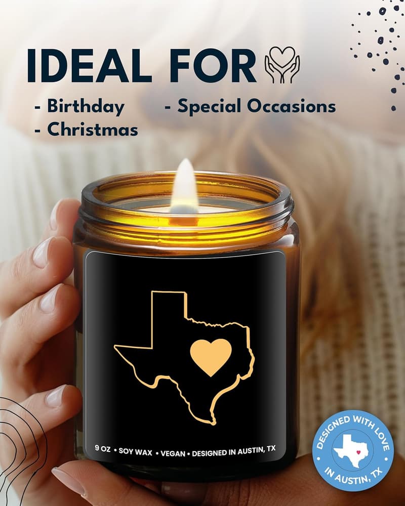 Texas Candle – Unique Housewarming Gift for Men and Women