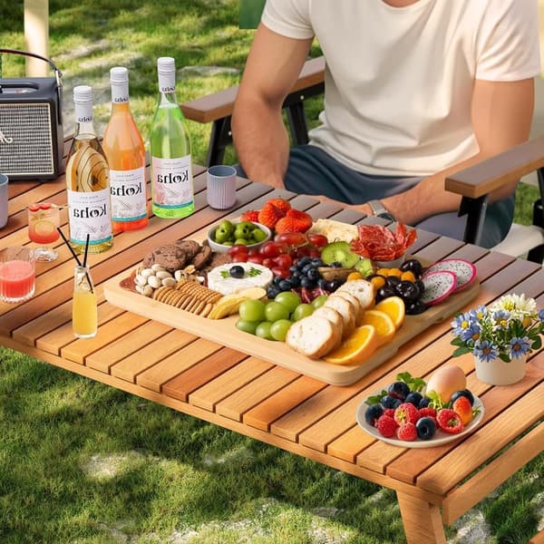 Large Bamboo Charcuterie Board with Lid - Perfect Gift for All