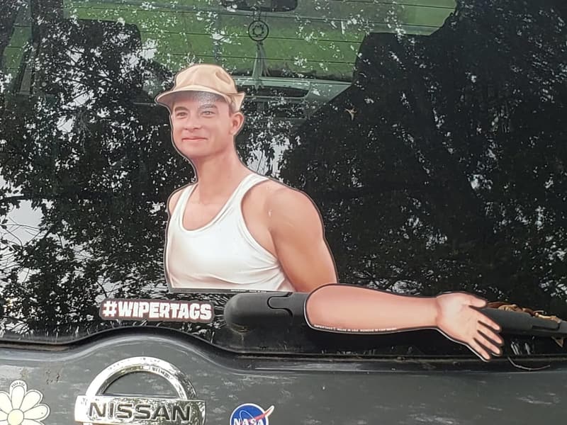 Shrimp Boat Captain WiperTags for Rear Wiper Blades - USA Made