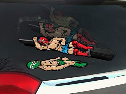 Luchador Wrestling Wiper Cover & Decal for Vehicles