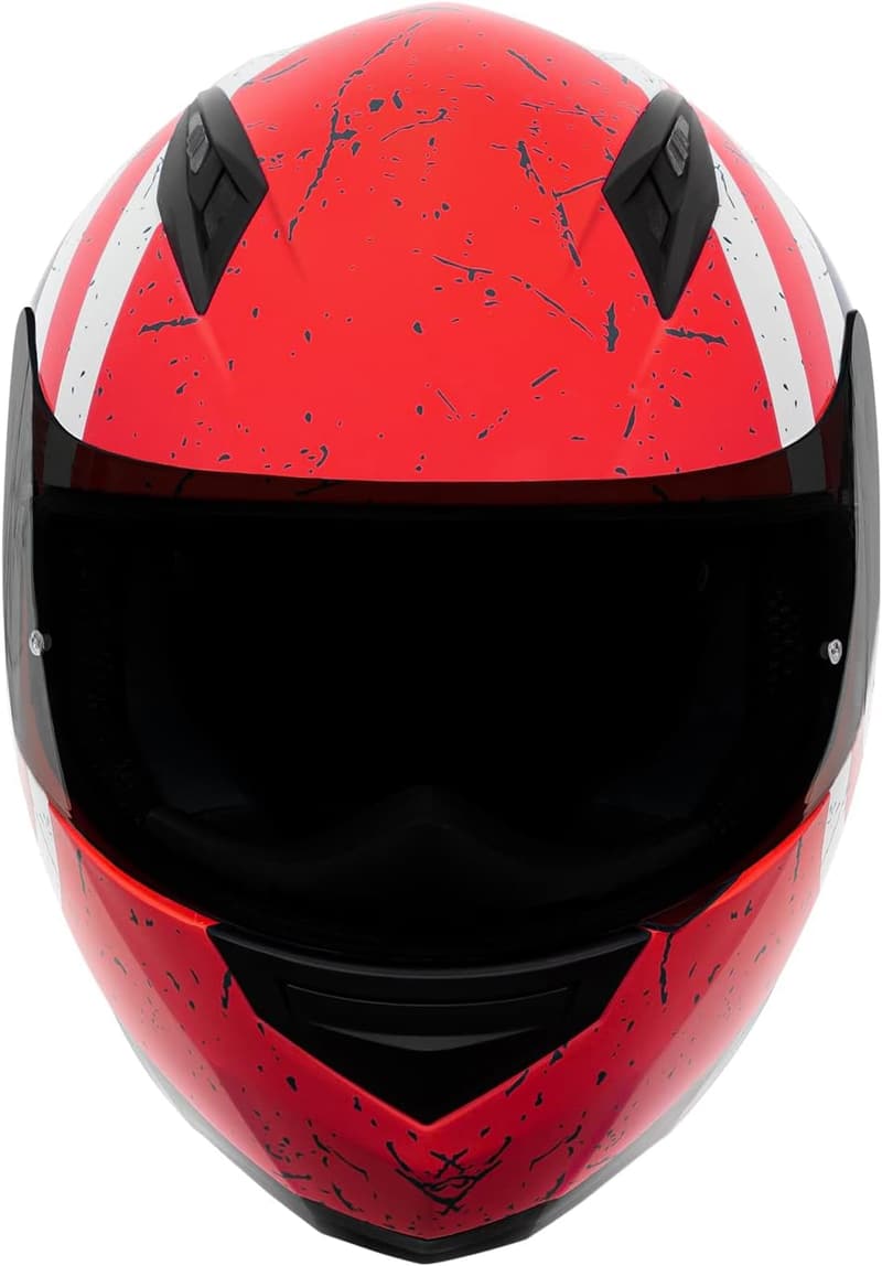 Lightweight Full Face Motorcycle Helmet with Tinted Visor