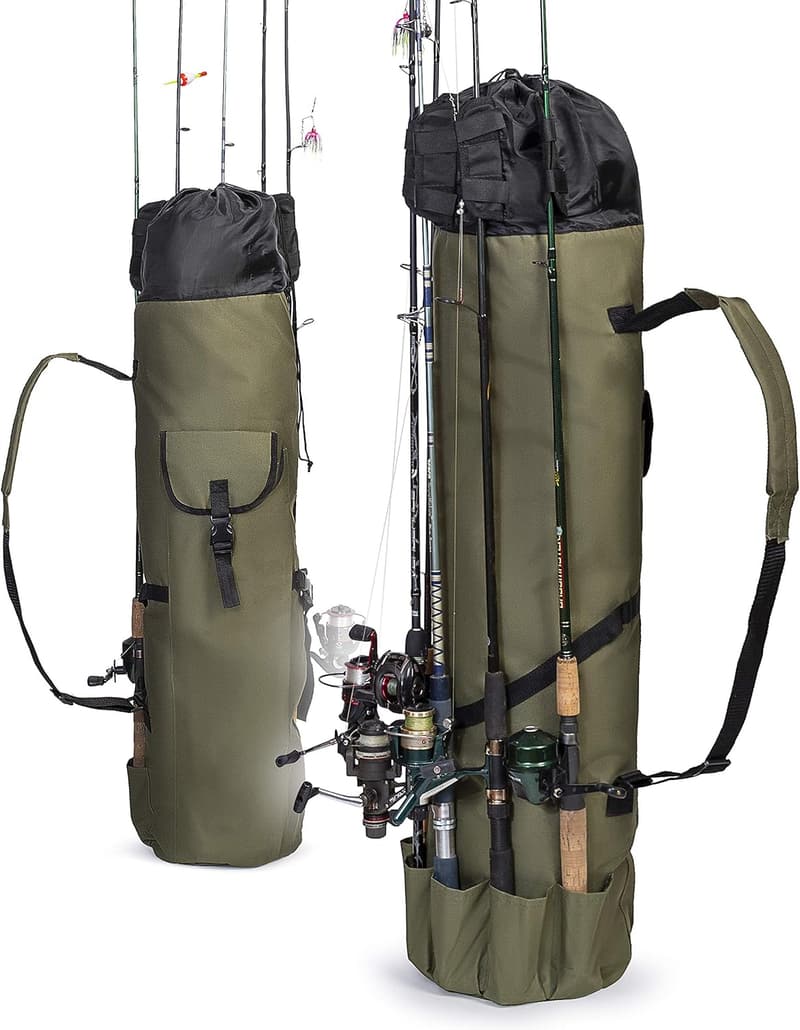 Portable Heavy-Duty Fishing Rod Organizer Bag - Water-Resistant