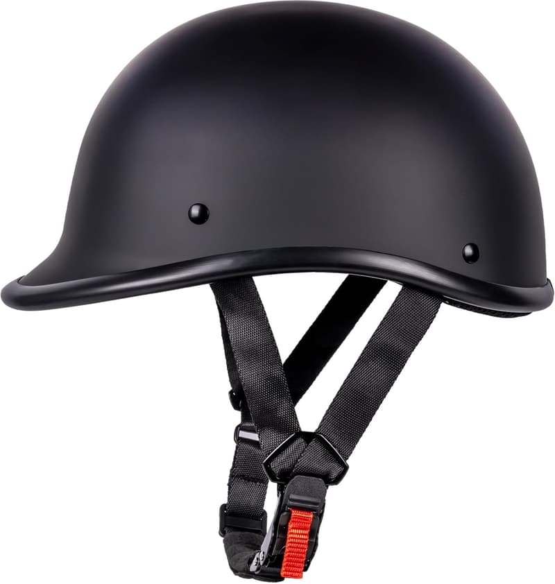 DOT Approved Lightweight Vintage Motorcycle Half Helmet