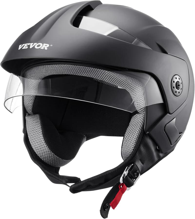 DOT Approved Full Face Motorcycle Helmet with Dual Visor & Bluetooth Slot