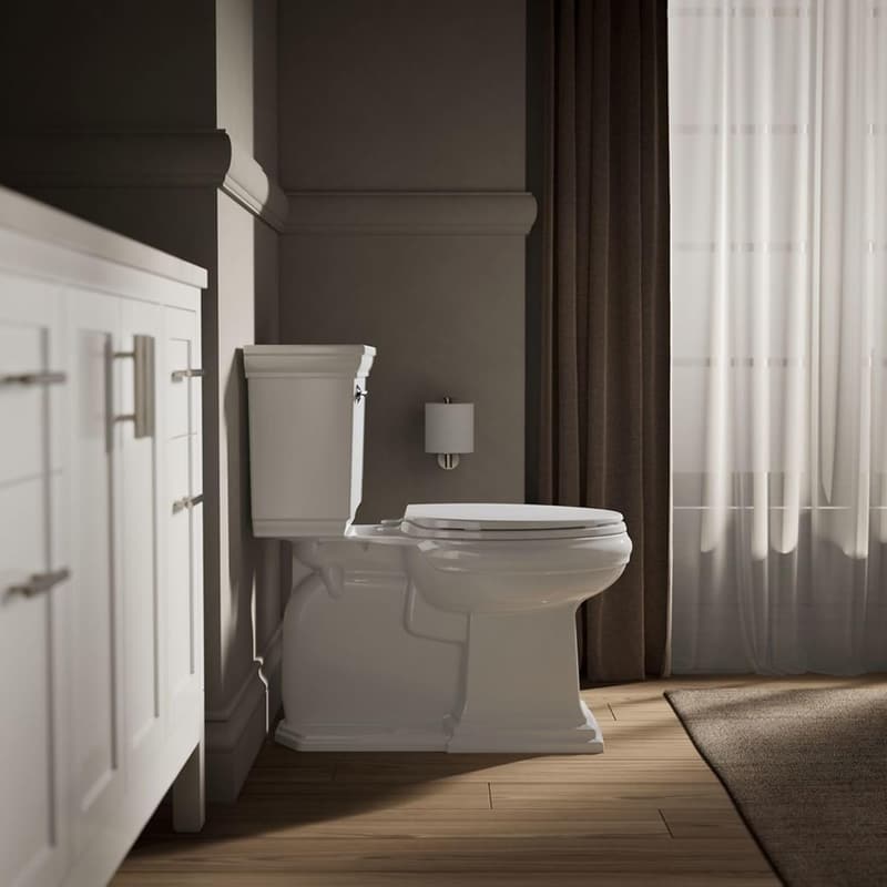 Kohler Brevia White Elongated Toilet Seat with Quiet-Close Feature
