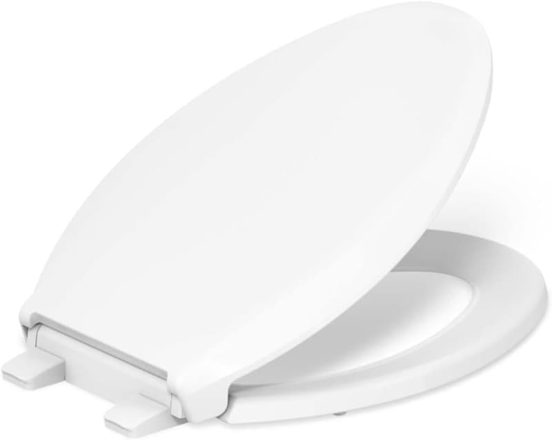 Kohler Cachet Quiet-Close Elongated Toilet Seat, White