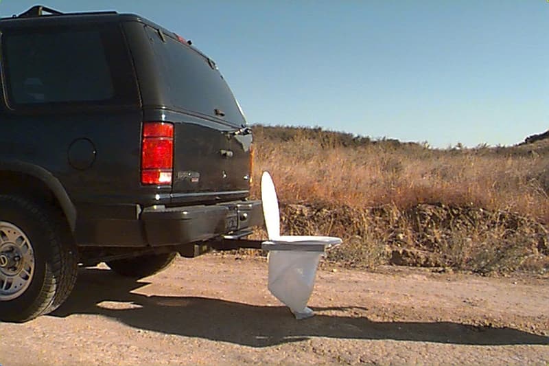 Portable Hitch-Mount Toilet - Made in USA