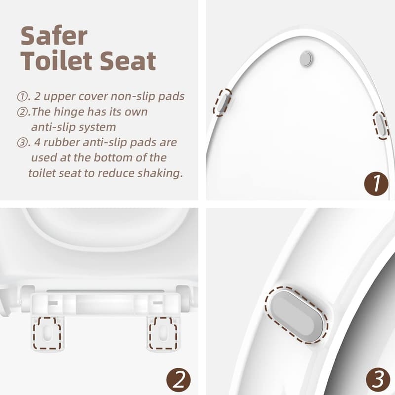 Potty Training Toilet Seat with Built-In Toddler Attachment