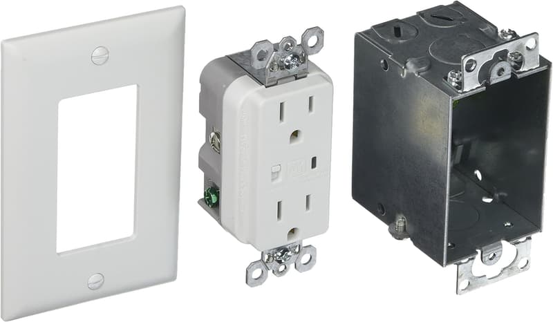 Recessed Power Outlet Kit with Surge Protection and Compatibility