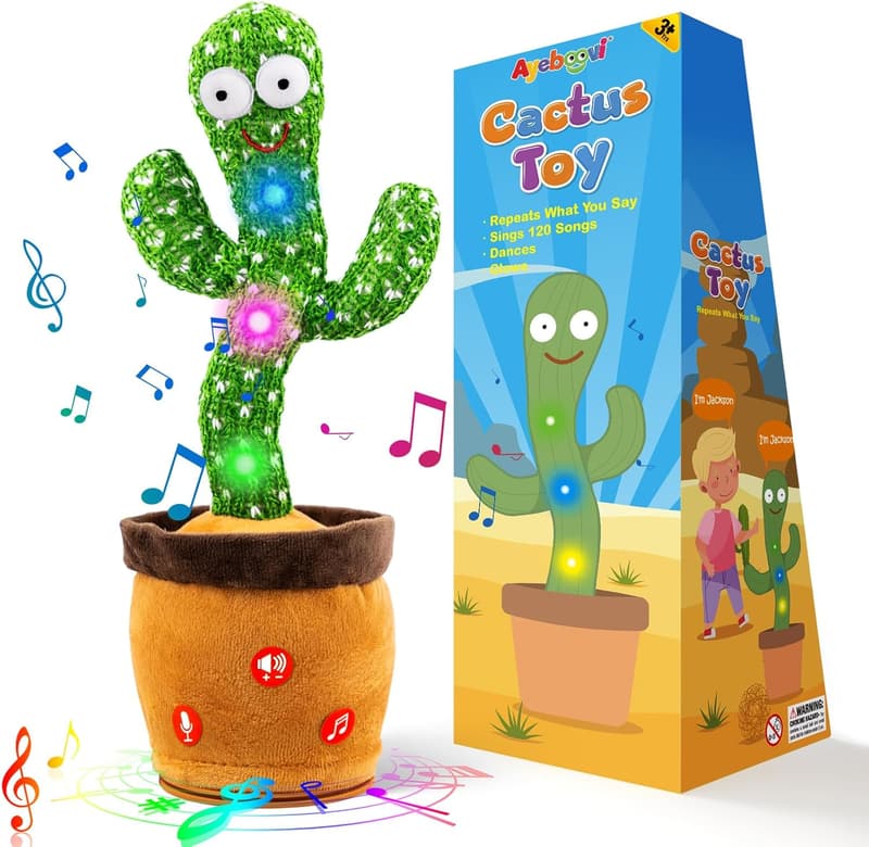 Dancing Talking Cactus Toy for Toddlers - Interactive Gift