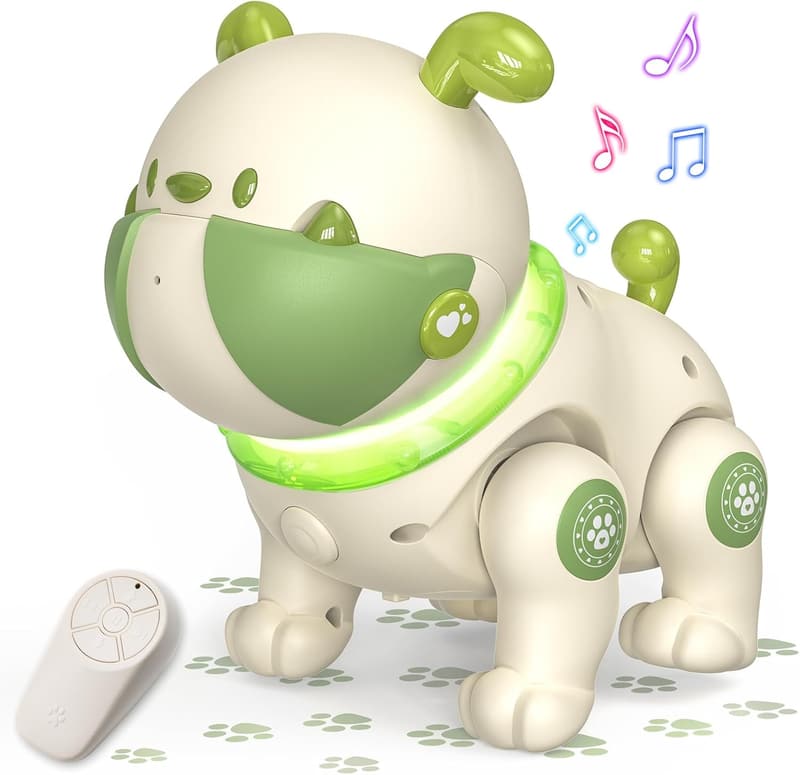 Remote Control Robot Dog Toy for Kids with Music and Recording