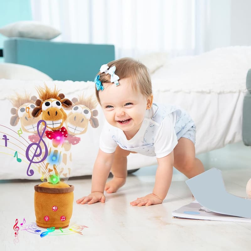 Talking Giraffe Toy for Toddlers - Mimics & Sings 120 Songs