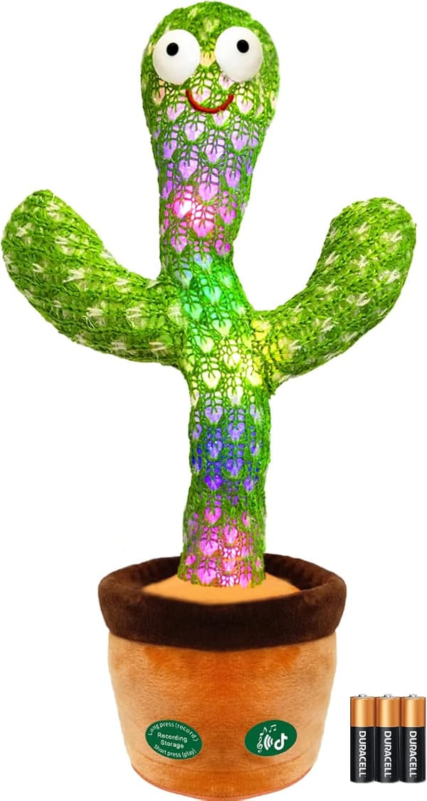 Dancing Talking Cactus Toy with 120 Songs for Babies