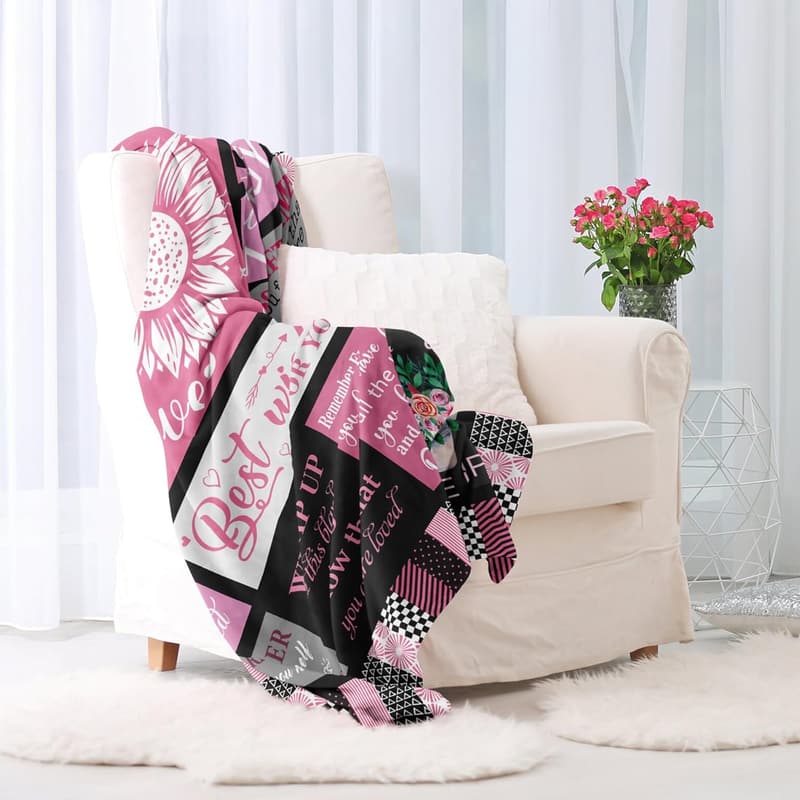 Get Well Soon Inspirational Blanket for Women 60