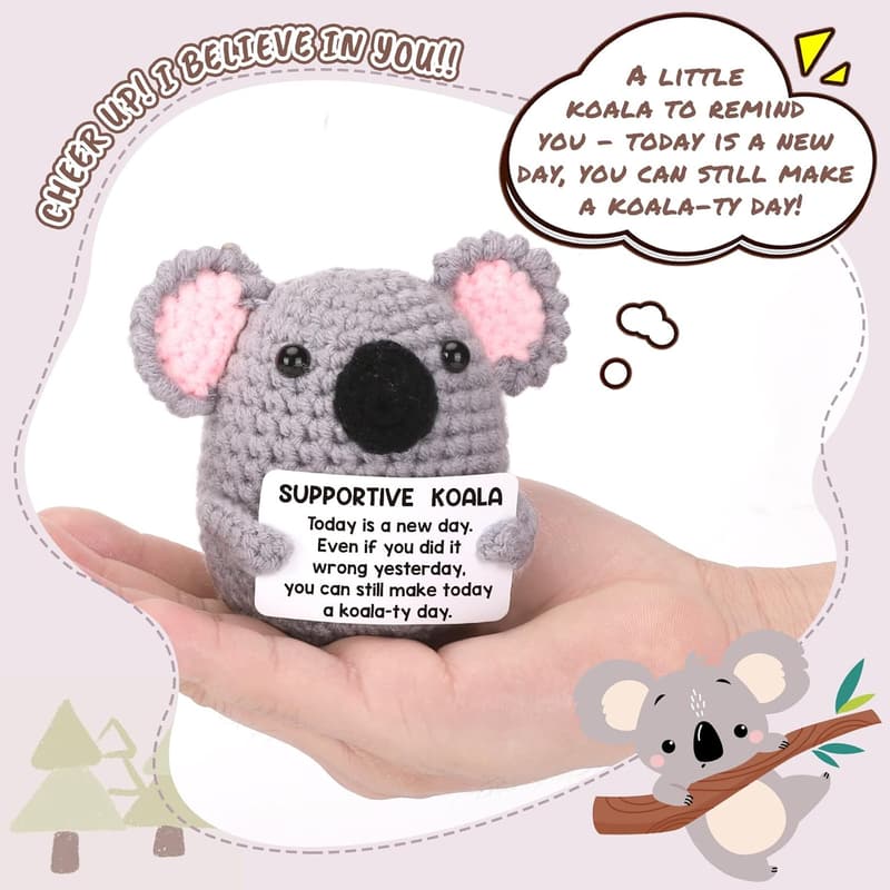 Mothers Day Crochet Koala Gift for Women and Teens