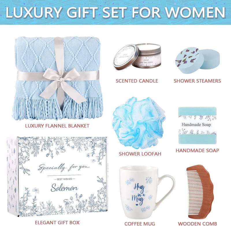 Get Well Soon Care Package for Women with Blanket