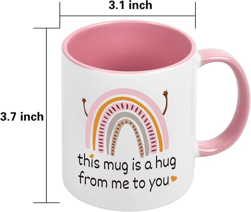 Friendship Hug Mug - Inspirational Gift for Women, 11 oz.