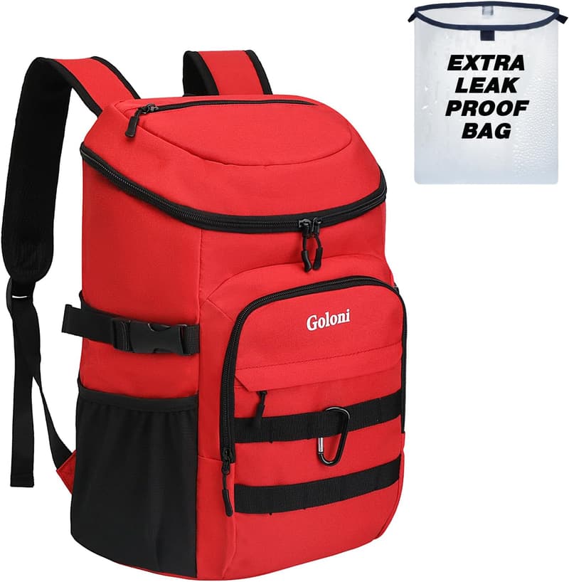 Insulated Leak-Proof Cooler Backpack for Camping & Travel