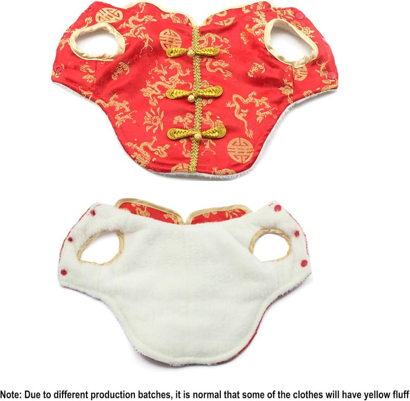 New Year Dragon Cheongsam for Small Dogs and Cats