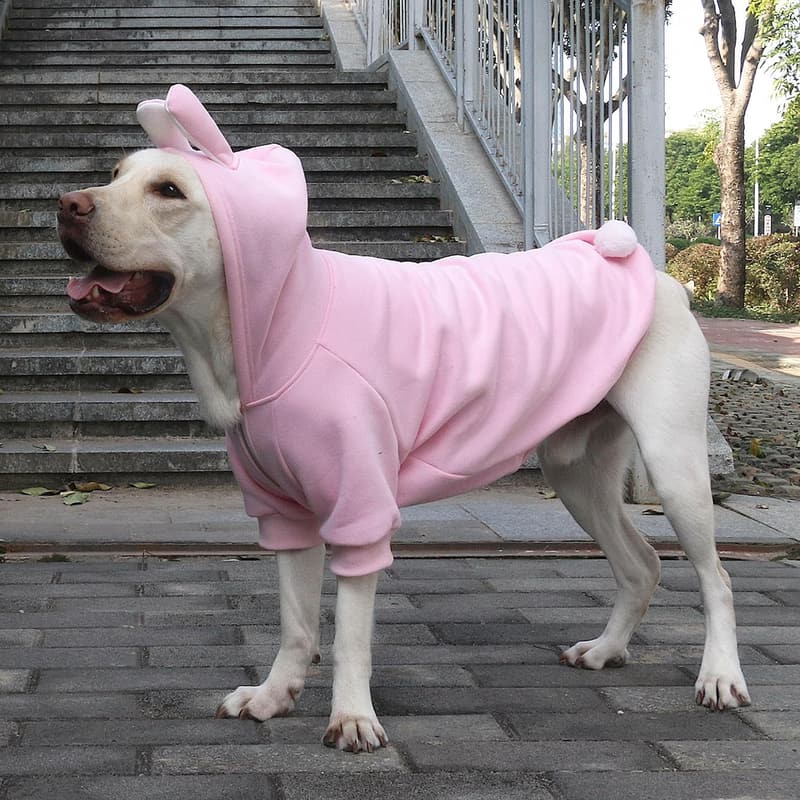 Extra Large Pink Dog Bunny Costume for Easter and Halloween