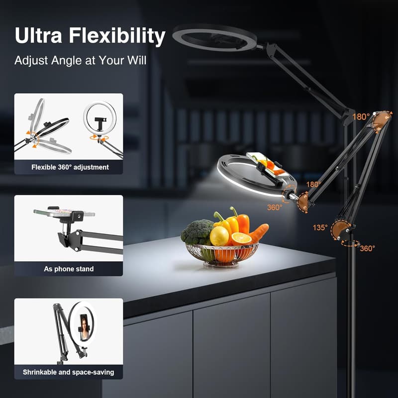 10” Ring Light with Stand for Video Recording & Streaming