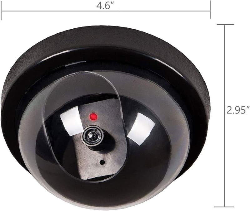 WALI Fake Security Dome Camera with LED Light - 4 Pack