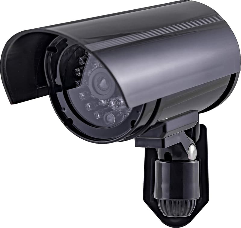Decoy Security Bullet Camera with Flashing Red Light - Wireless