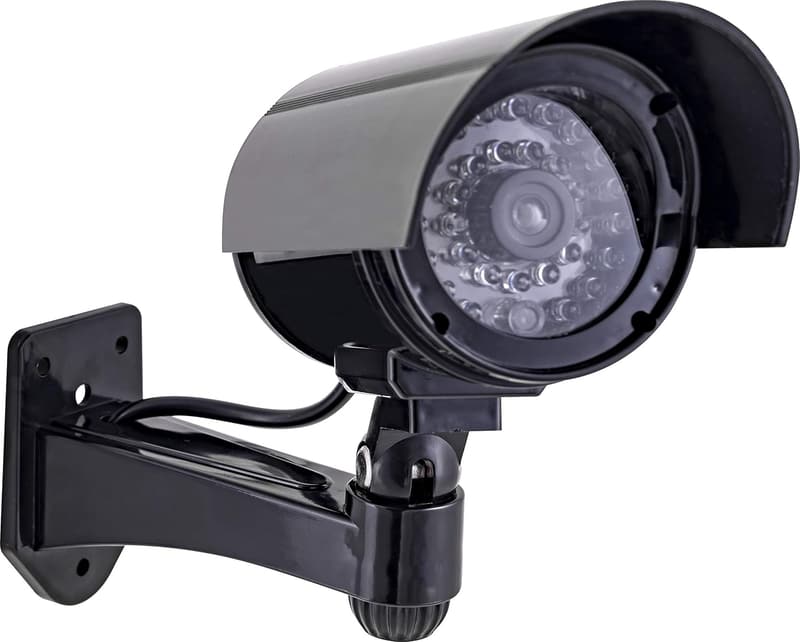 Decoy Security Bullet Camera with Flashing Red Light - Wireless