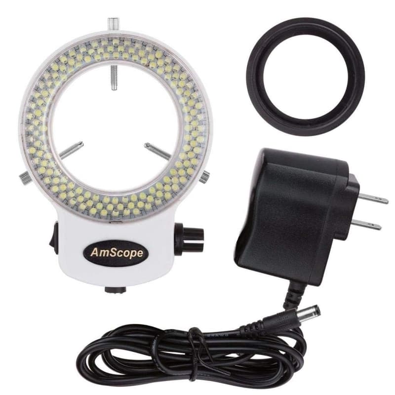Adjustable 144 LED Ring Light Illuminator for Microscopes