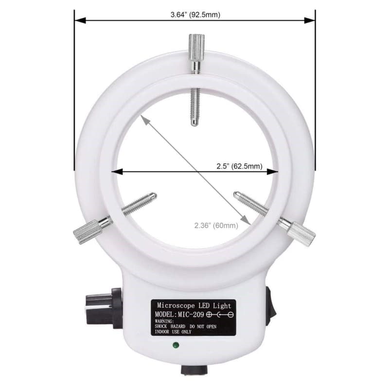 Adjustable 144 LED Ring Light Illuminator for Microscopes